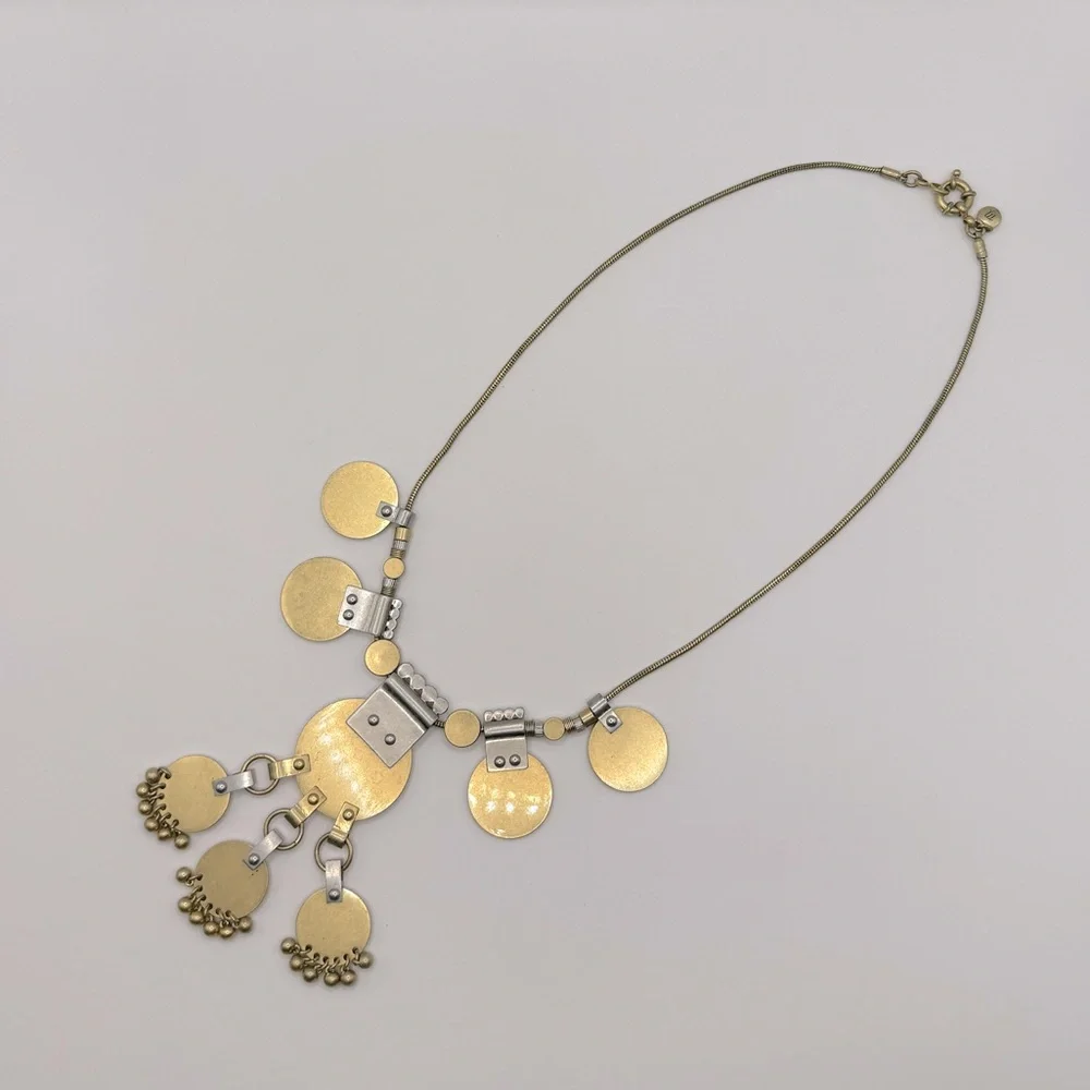 MADEWELL Mixed Metals Statement Necklace - Picture 5 of 12